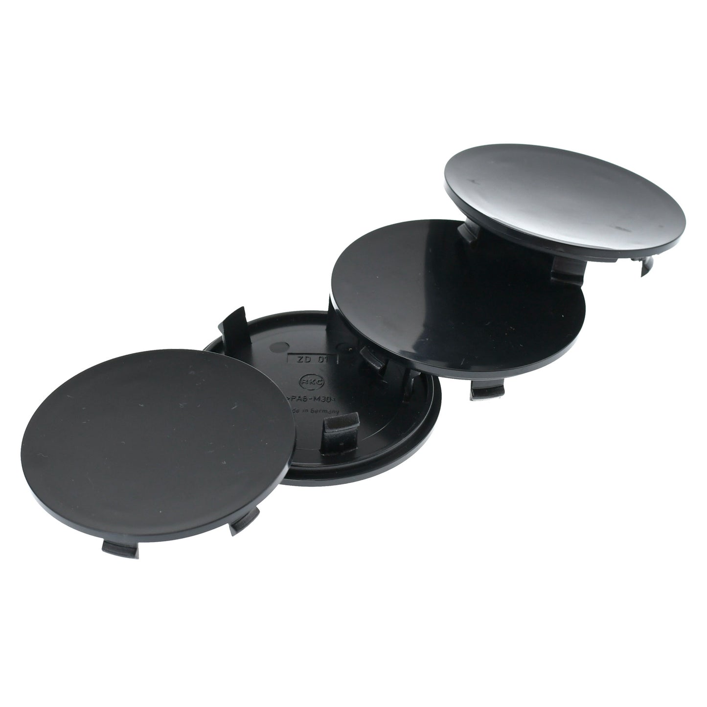 4x Nabenkappen Schwarz Raddeckel Radkappe 76mm Kompatibel mit Porsche 911 Boxster 981 Cayman Panamera Cayenne Audi Q7