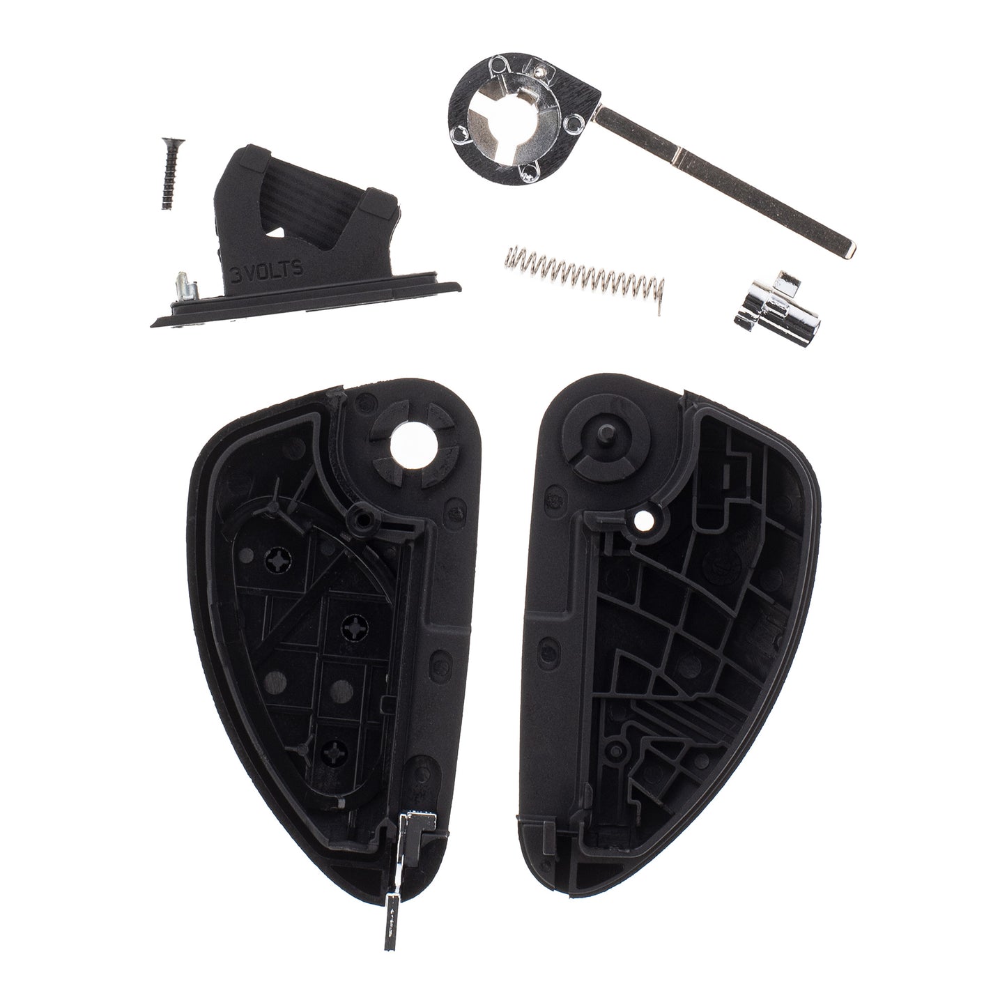 Klapp Schlüssel Gehäuse Funkschlüssel Fernbedienung Autoschlüssel 3 Tasten kompatibel mit ALFA Romeo