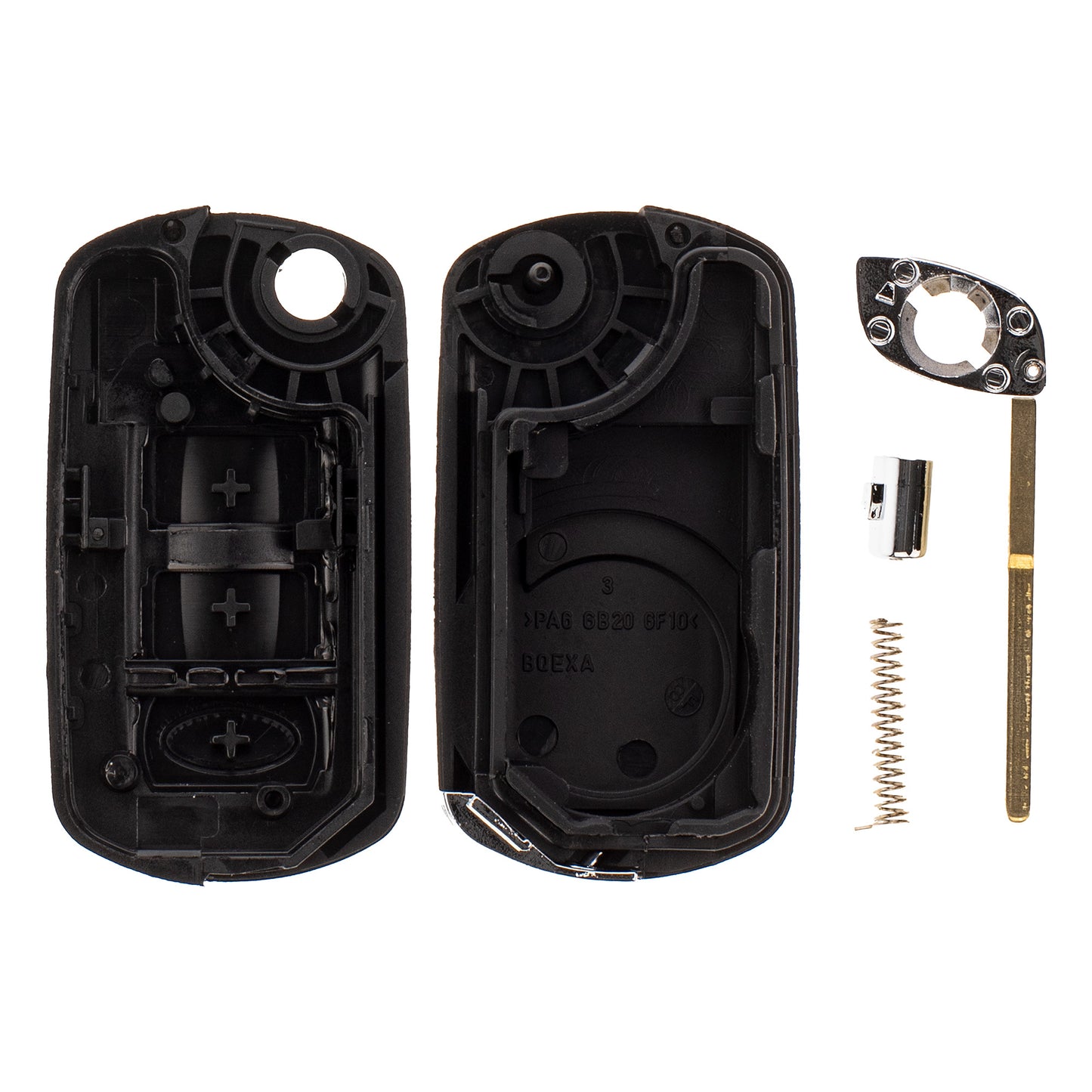 Klapp Schlüssel Gehäuse Funkschlüssel Fernbedienung Autoschlüssel HU101 Rohling kompatibel mit Land Rover