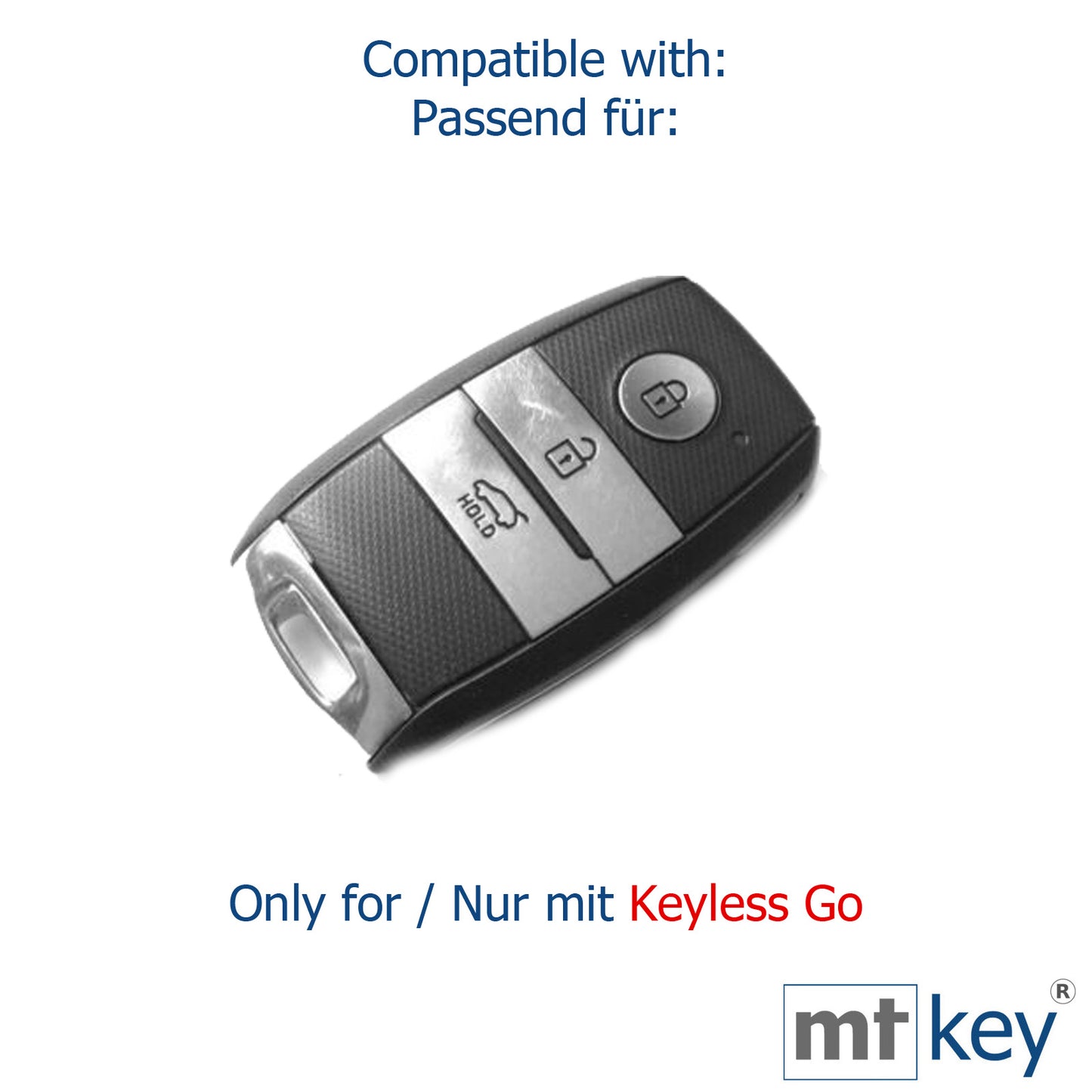Auto Schlüssel Silikon Schutz Hülle + Schlüsselband Rot Kompatibel mit KIA Picantio Rio Ceed Soul Sportage Stonic 3 Tasten KEYLESS SMARTKEY