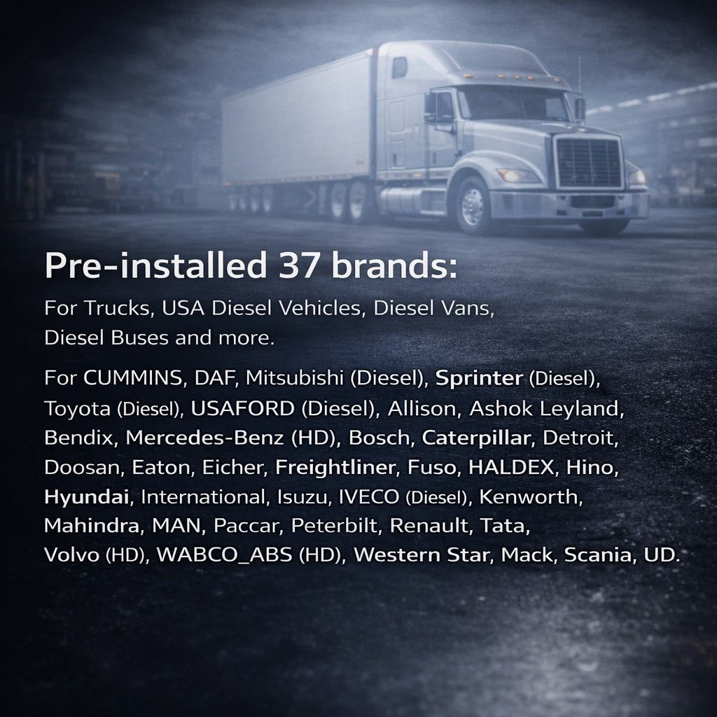 iCarsoft HD V4.0 Professionelles OBD Fehler Diagnosegerät kompatibel mit LKW Transporter Nutzfahrzeuge Bus DAF MAN Scania Iveco Mercedes Benz Volva uvm