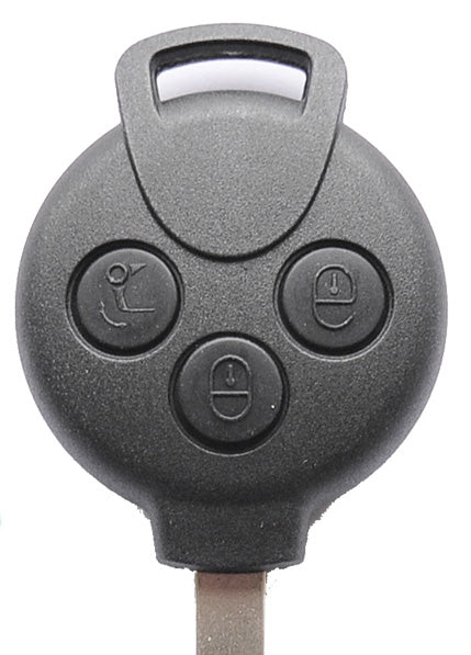 2X Auto Schlüssel Funk Fernbedienung Tastenfeld Gummi + 2X CR2016 Batterie kompatibel mit SMART