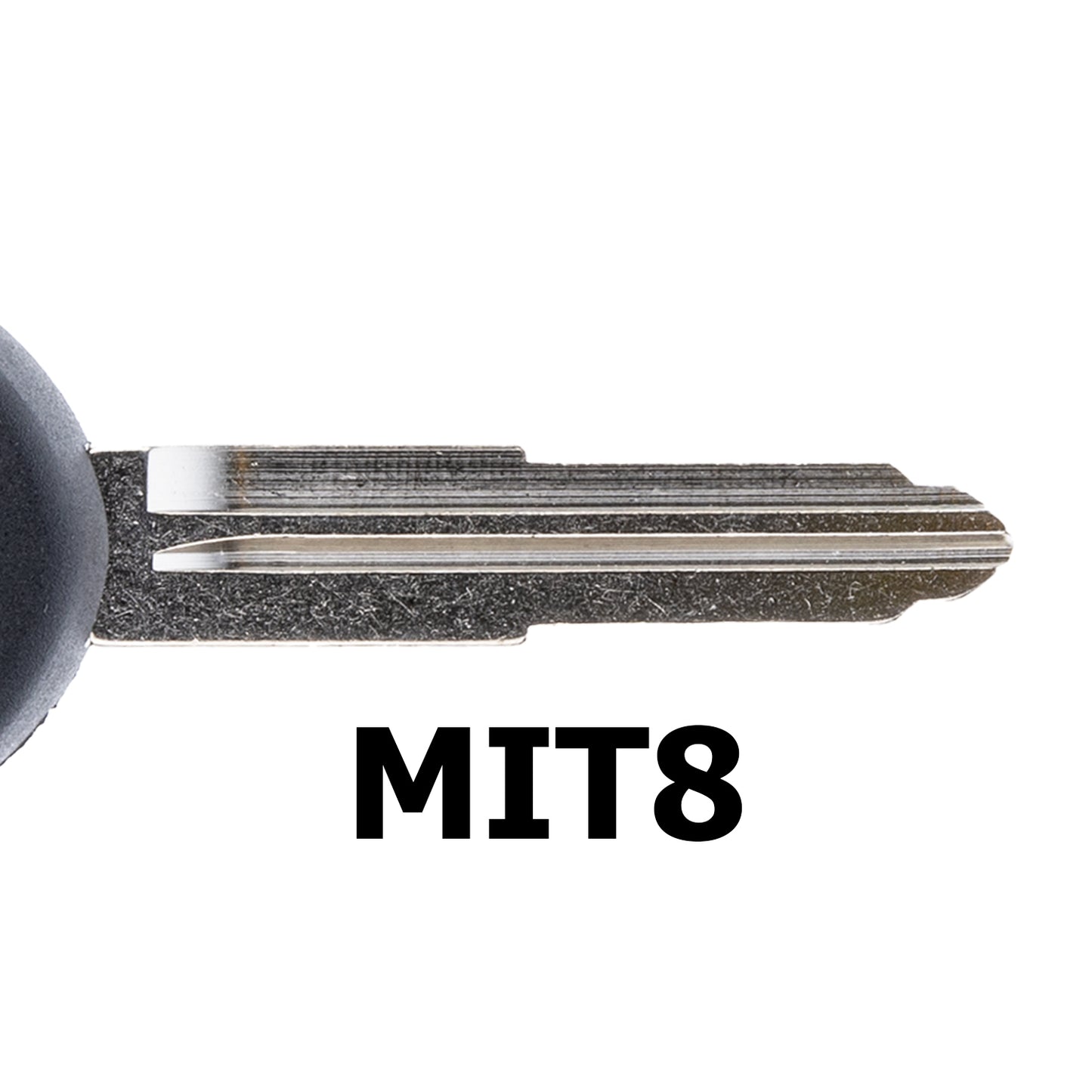 MT-KEY Auto Zünd Schlüssel Rohling MIT8 + ID64 Transponder Wegfahrsperre kompatibel mit Mitsubishi Eclipse III D50 00-02 Galant VIII Ea0 00-02