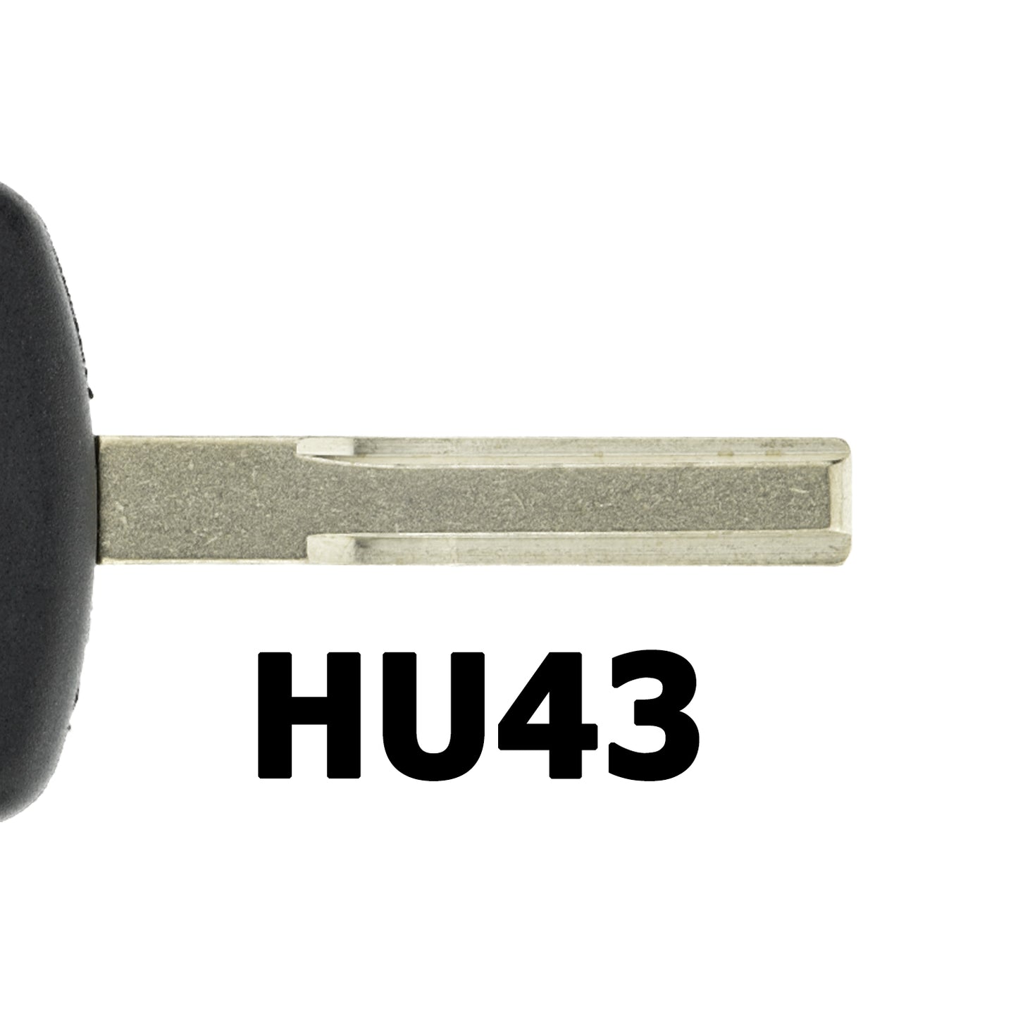 MT-KEY Auto Zünd Schlüssel Rohling HU43 + ID33 Transponder Wegfahrsperre kompatibel mit Chevrolet S.America Omega 95-98 Opel Calibra 95-98 Omega B1 95-99 Sintra 96-99 Vectra B 95-99
