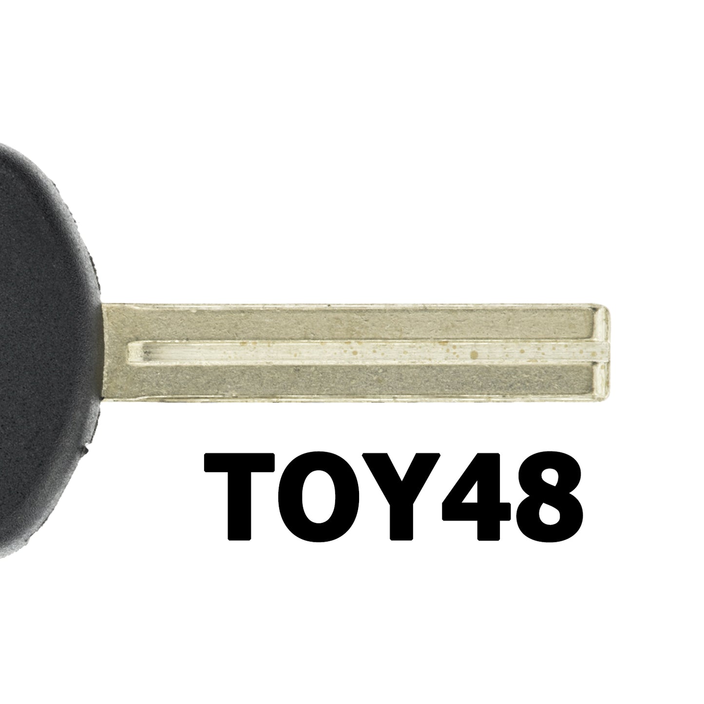 MT-KEY Auto Zünd Schlüssel Rohling TOY48 + DST80BIT Transponder Wegfahrsperre kompatibel mit Toyota Highlander Asu40/Gsu4#/Mhu48 08-13