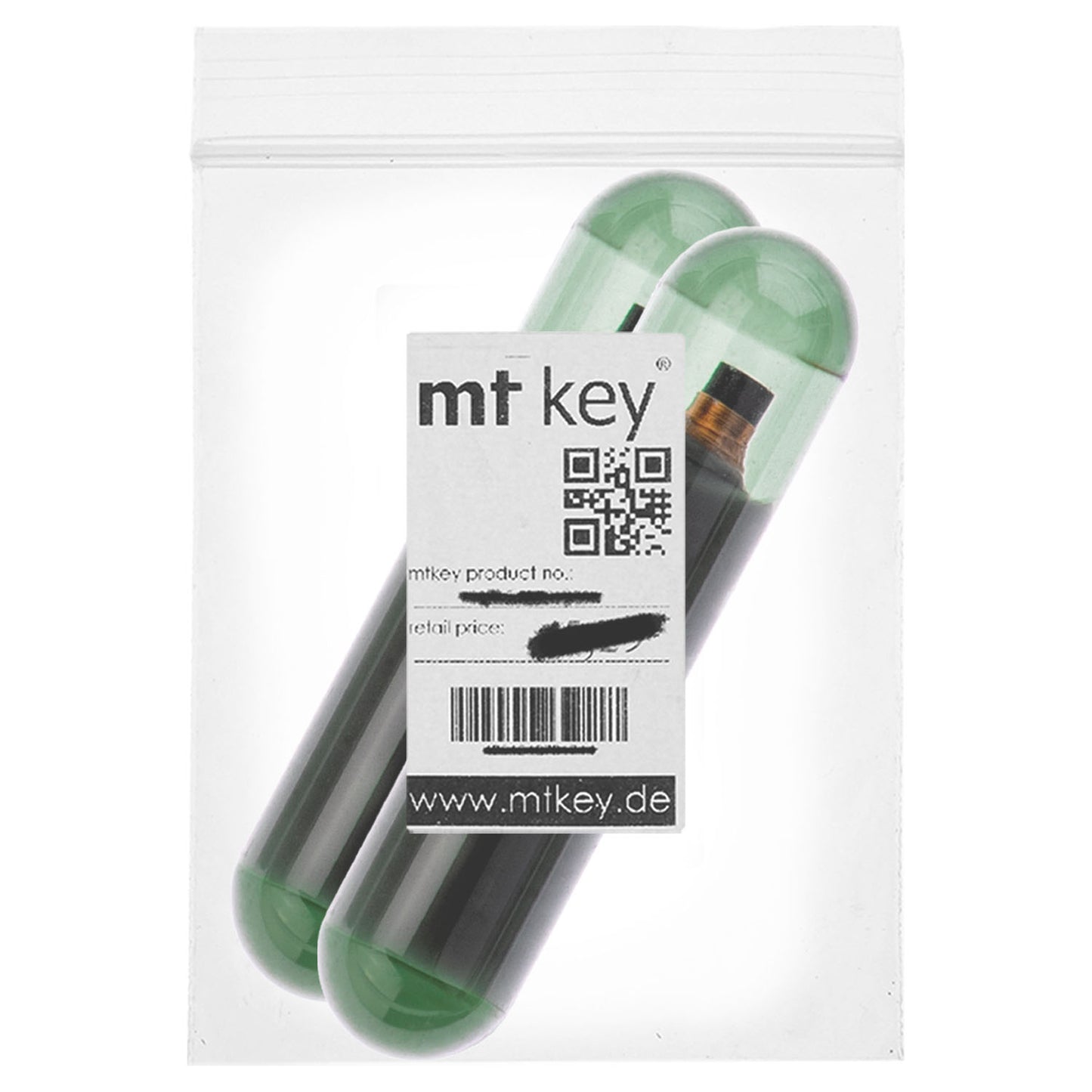 2X Auto Schlüssel Transponder Wegfahrsperre TEMIC / Typ: ID11 / Material: Glas / programmierbar