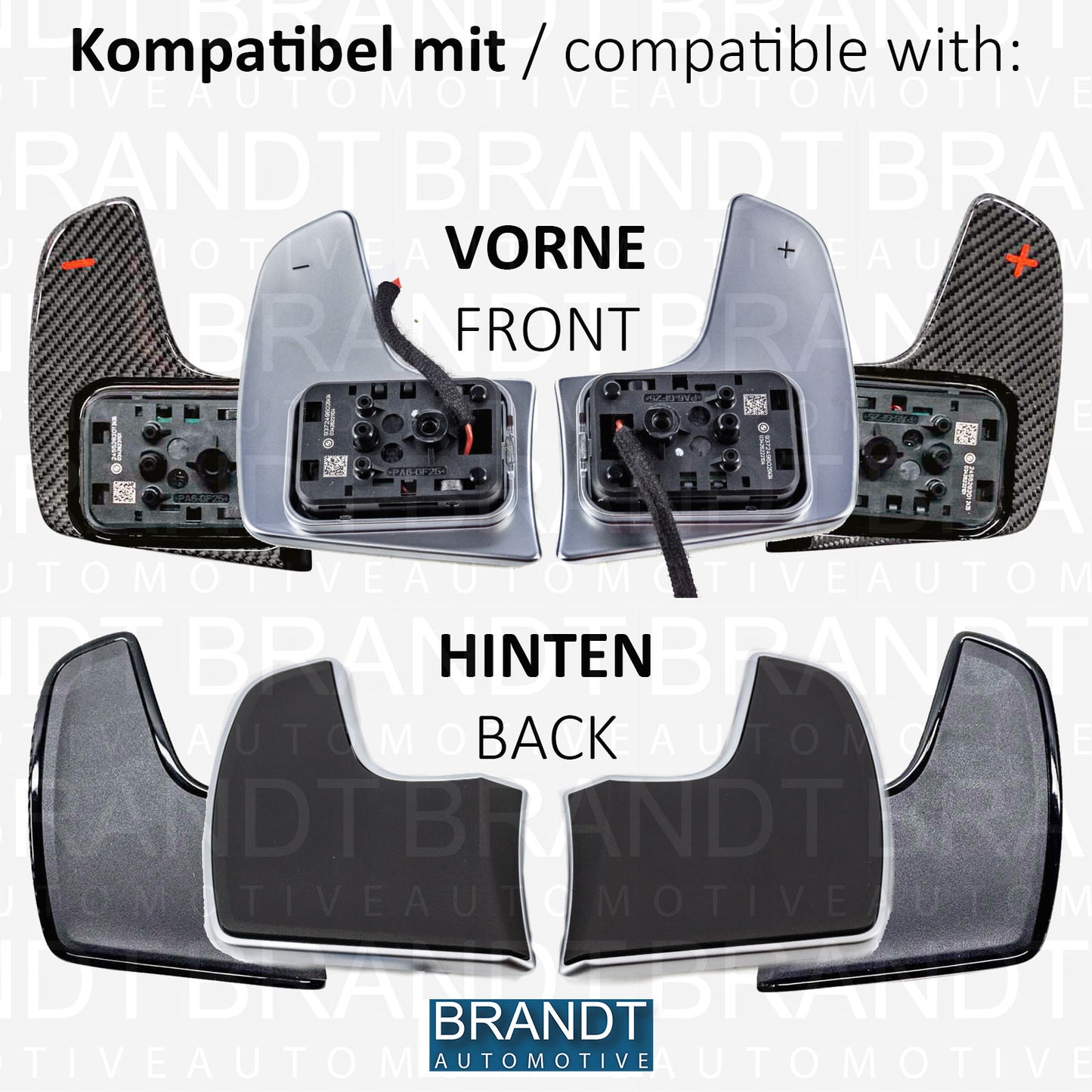 T CARBON ECHT Schaltwippen BLACK kompatibel mit BMW 6er GT G32 AB 2016 7er G11 G12 AB 2014 Schaltpaddel Paddel Aufsatz Drucktaster Wippenschalter