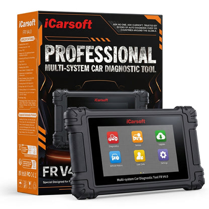 iCarsoft FR V4.0 OBD2 Diagnosegerät kompatibel mit Peugeot Citroen Renault Fiat Alfa Lancia Dacia – Profi-Scanner mit CAN-FD, DoIP inkl. Updates