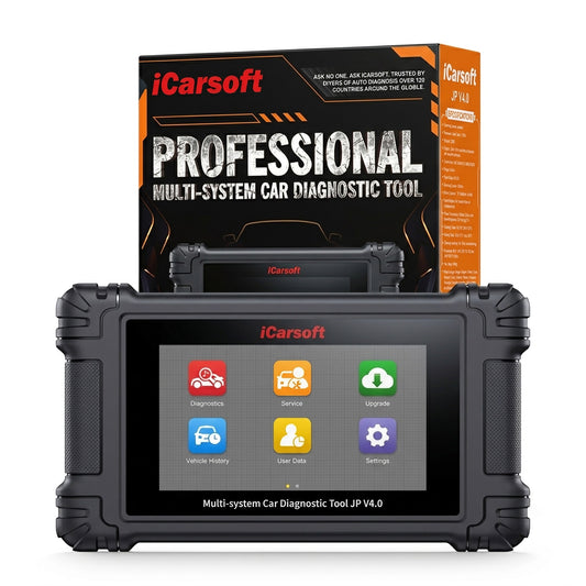 iCarsoft JP V4.0 OBD2 Diagnosegerät kompatibel mit Toyota Honda Mazda Nissan Hyundai Kia Mitsubishi – Profi-Scanner mit CAN-FD, Service inkl. Updates