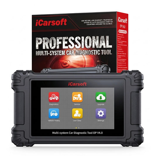 iCarsoft OP V4.0 OBD2 Diagnosegerät kompatibel mit Opel Vauxhall inkl. 2 weitere Marken GRATIS, CAN-FD, DoIP, Service-Reset inkl. kostenlose Updates
