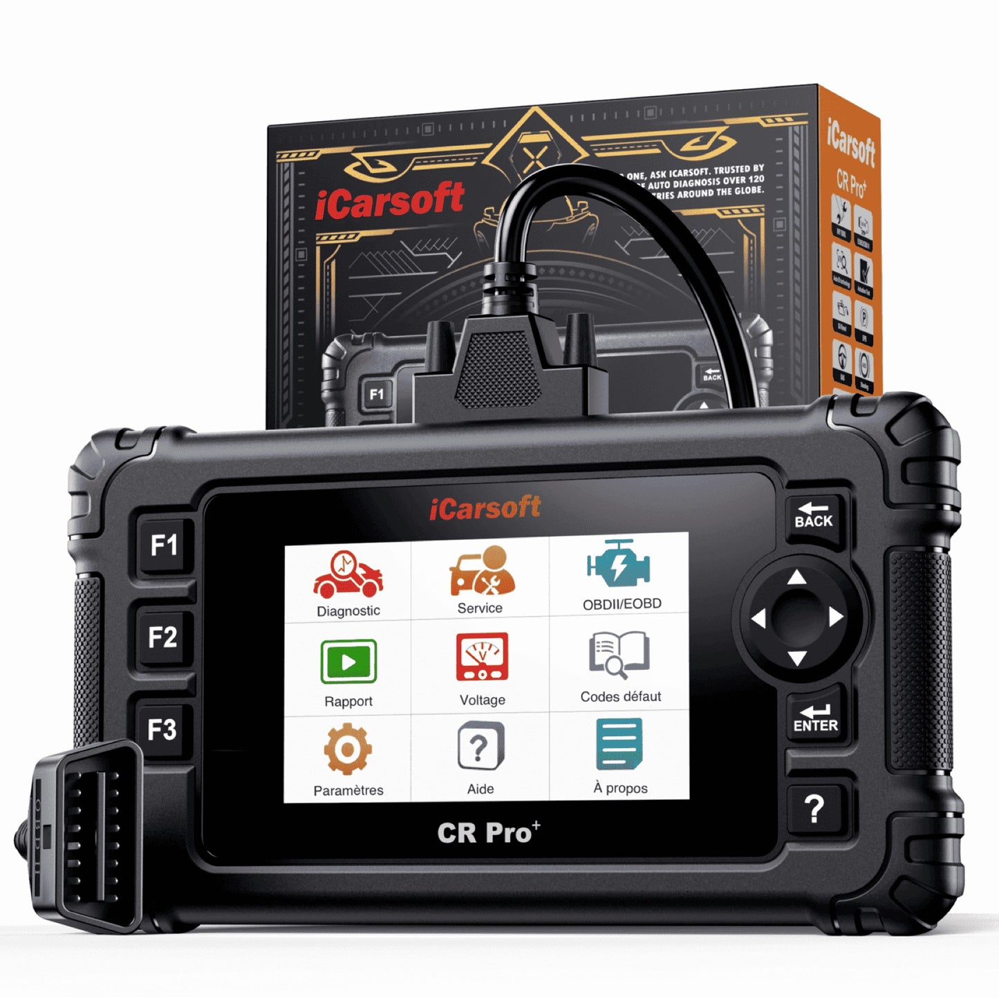 iCARSOFT OBD2 DIAGNOSEGERÄT UNIVERSAL SCANNER CR PRO+ PLUS kompatibel mit VW BMW Mercedes Opel uvw. inkl. kostenlose Updates