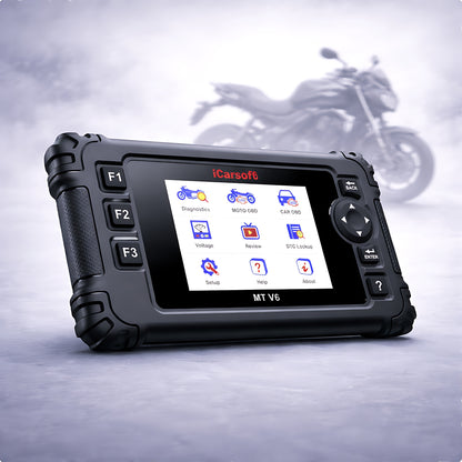 OBD2 Diagnosegerät Scanner iCarsoft MT V6 kompatibel mit TRIUMPH Motorräder inkl. Adapter & kostenlose Updates