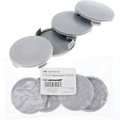 4X 60mm Nabenkappen Felgen Deckel Kappen Grau Gewölbt kompatibel mit Alutec Rial Anzio