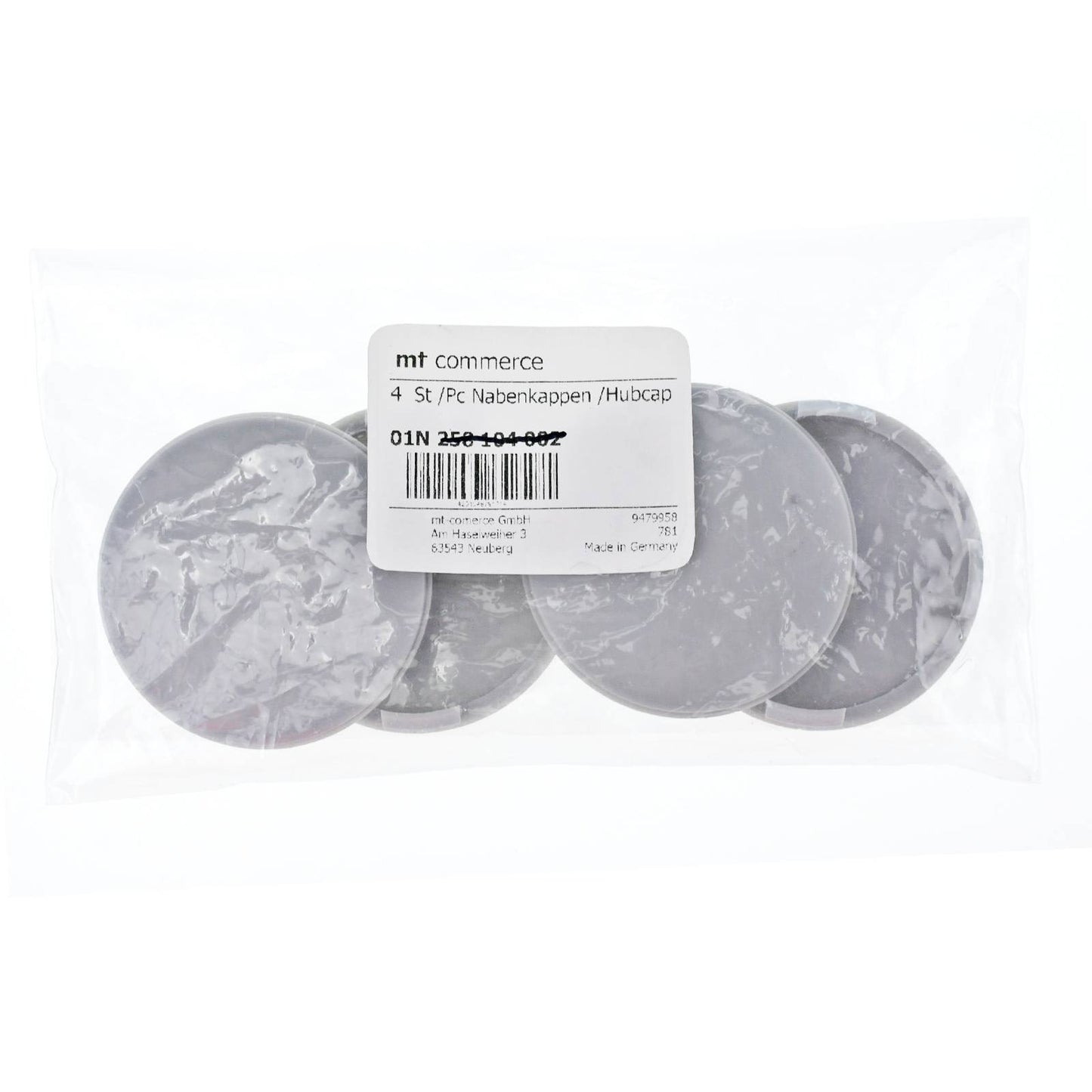 4X 60mm Nabenkappen Felgen Deckel Kappen Grau Gewölbt kompatibel mit Alutec Rial Anzio