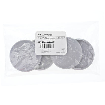 4X 60mm Nabenkappen Felgen Deckel Kappen Grau Gewölbt kompatibel mit Alutec Rial Anzio