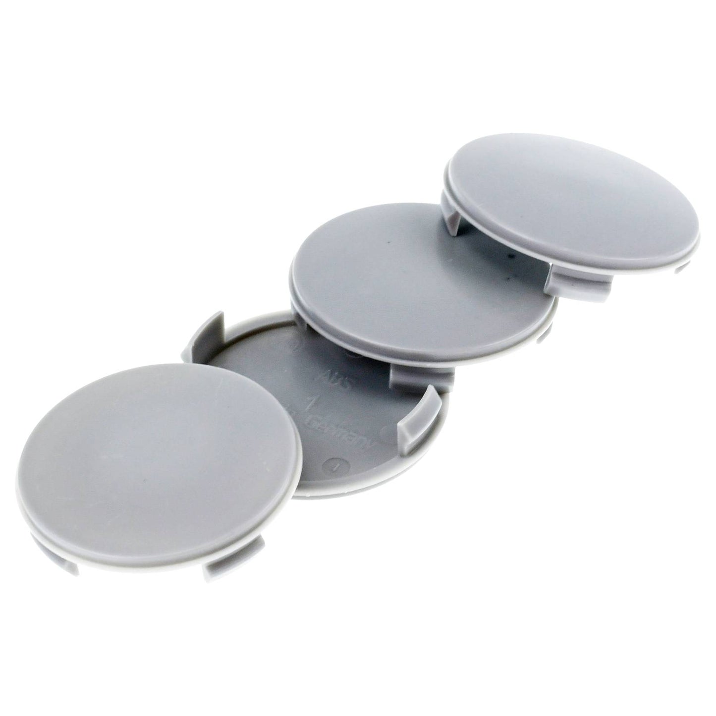 4X 60mm Nabenkappen Felgen Deckel Kappen Grau Gewölbt kompatibel mit Alutec Rial Anzio