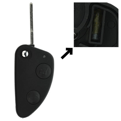 Funk Schlüssel Klappschlüssel 434MHZ ASK +Transponder ID48 +Rohling SIP22 2 Tasten kompatibel mit Alfa Romeo 147 00-10 156 03-06 GT 03-10 Autoschlüssel