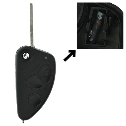 Funk Schlüssel Klappschlüssel 434MHZ ASK +Transponder ID48 +Rohling SIP22 3 Tasten kompatibel mit Alfa Romeo 147 00-10 156 03-06 GT 03-10 Autoschlüssel