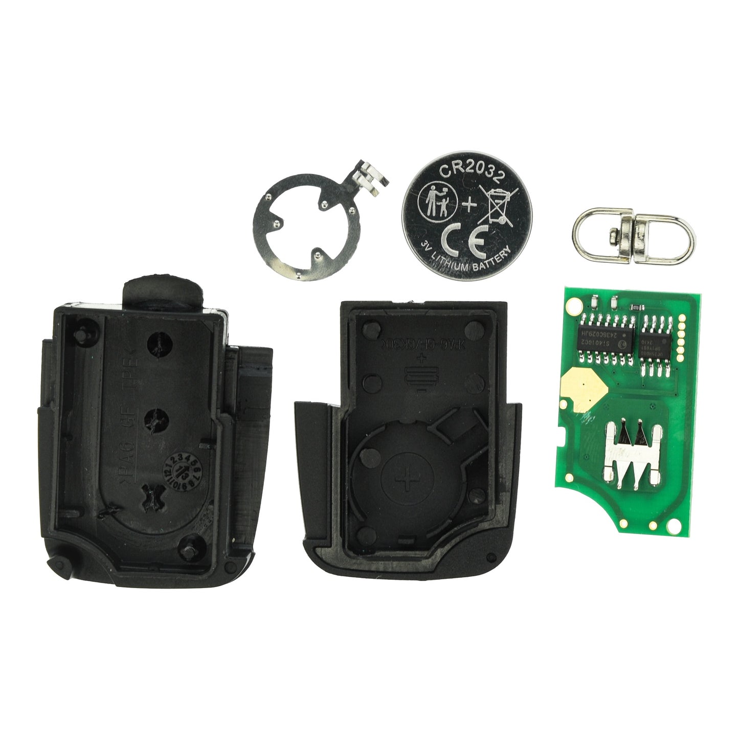 Funk Fernbedienung 434MHZ ASK 3 Tasten kompatibel mit 8Z0837231D Audi A2 A4 8E B6 8H Cabrio 00-04 Auto Schlüssel