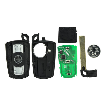 Funk Schlüssel 868MHZ FSK 3 Tasten kompatibel mit BMW 1er E81 E82 E87 E88 3er E90 E91 E92 E93 5er E60 6er E63 E64 X5 E70 Z4 E89 X6 E71 E72 X1 E84 M3 M5 M6 7er E65 E66 E67 E68 Autoschlüssel