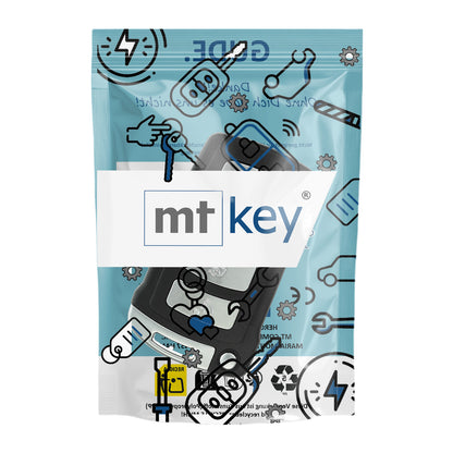 Funk Schlüssel Smartkey 868MHZ FSK +Transponder ID46 PCF7942 +Rohling HU92 R 5 (4 + Panik) Tasten kompatibel mit BMW 7er E65 E66 E67 E68 02-08 Autoschlüssel
