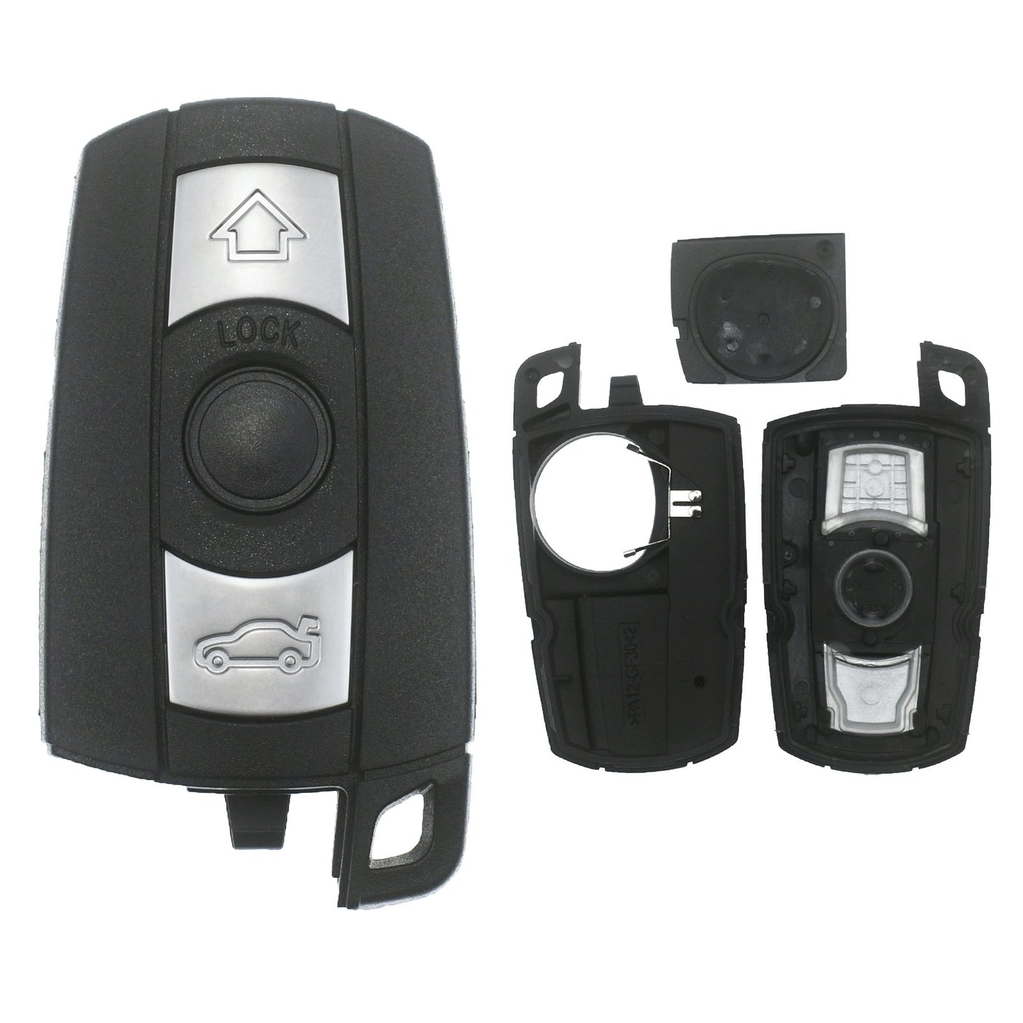 Auto Schlüssel Smartkey Funk Fernbedienung Sender 3 Tasten Gehäuse kompatibel mit BMW