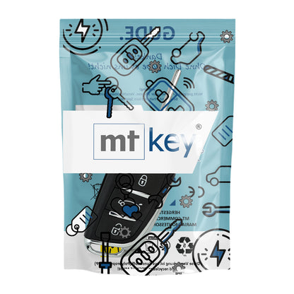 Funk Schlüssel Klappschlüssel 434MHZ FSK +Transponder ID46 PCF7941 +Rohling HU83 3 Tasten kompatibel mit Citroen C4 II 10-18 C-Elysee 13-18 DS4 11-18 Autoschlüssel