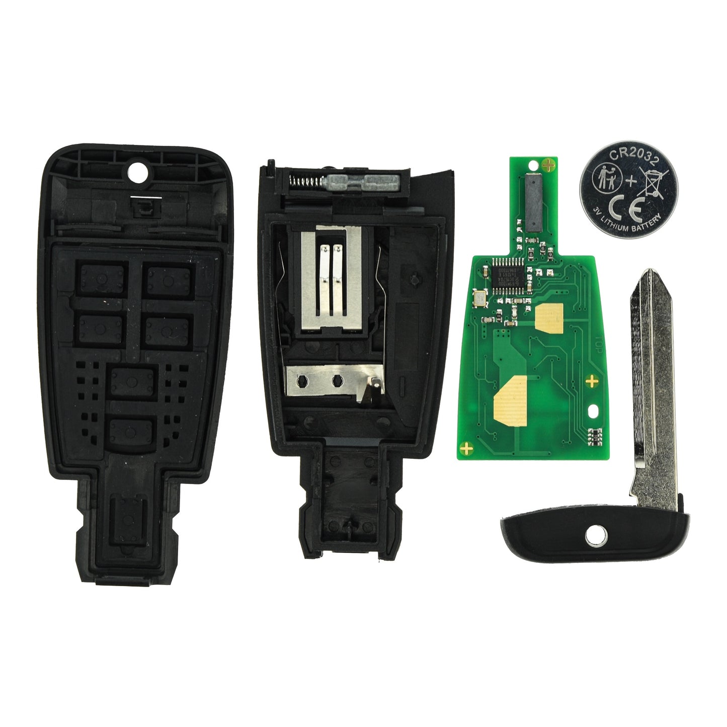 Funk Schlüssel Smartkey 434MHZ +Transponder 4A PCF7961M +Rohling CY24 3 Tasten kompatibel mit Fiat Croma 194 05-11 Autoschlüssel