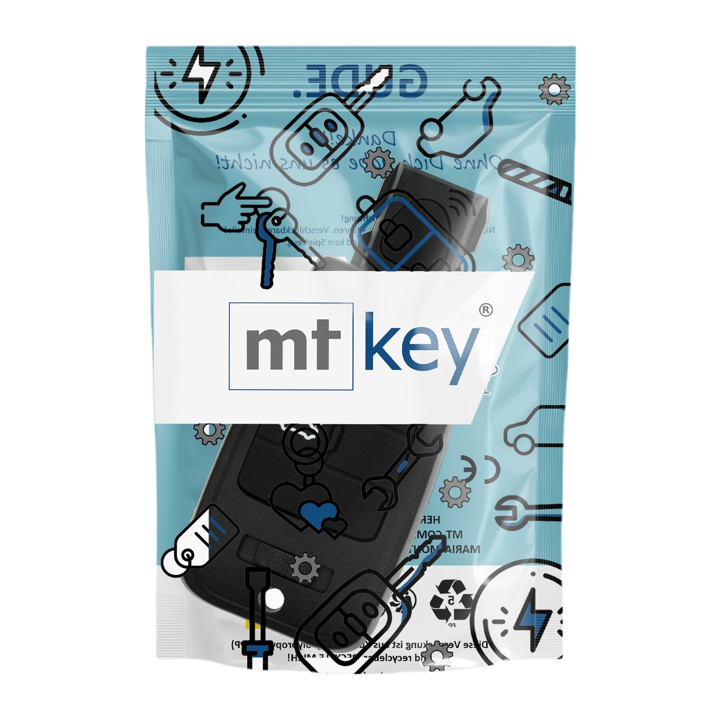 Funk Schlüssel Smartkey 434MHZ +Transponder 4A PCF7961M +Rohling CY24 3 Tasten kompatibel mit Fiat Croma 194 05-11 Autoschlüssel