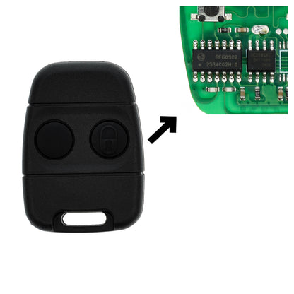 Auto Fernbedienung Sender 434MHZ 2 Tasten kompatibel mit Land Rover Defender 90 Discovery I Freelander I Rover 100 200 25 400 45 MG TF ZR ZS Rover Mini Nissan 200SX Micra Primera Zentralverriegelung