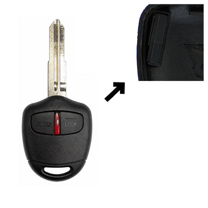 Funk Schlüssel Zündschlüssel 434MHZ ID46 PCF7936 MIT11R 2 Tasten kompatibel mit Mitsubishi L200 IV ASX i-MiEV Grandis Space Star Outlander II Challenger PB Lancer VIII CY Pajero IV Autoschlüssel