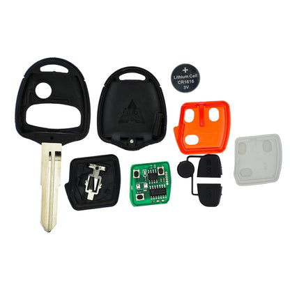 Funk Schlüssel Zündschlüssel 434MHZ +Transponder ID 46 PCF7936 +Rohling MIT8 3 Tasten kompatibel mit Mitsubishi Space Star Ab 2012 Lancer VIII CY 07-17 Pajero IV V80 V90 Outlander II Grandis Autoschlüssel