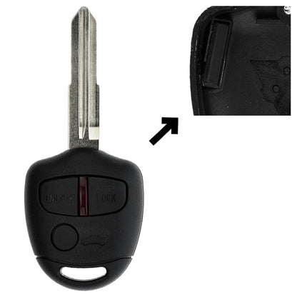 Funk Schlüssel Zündschlüssel 434MHZ +Transponder ID 46 PCF7936 +Rohling MIT11R 3 Tasten kompatibel mit Mitsubishi Space Star Ab 2012 Lancer VIII CY 07-17 Pajero IV V80 V90 Outlander II Grandis Autoschlüssel