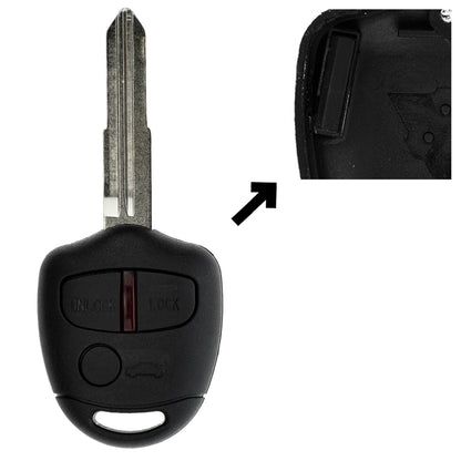 Funk Schlüssel Zündschlüssel 434MHZ +Transponder ID 46 PCF7936 +Rohling MIT8 3 Tasten kompatibel mit Mitsubishi Space Star Ab 2012 Lancer VIII CY 07-17 Pajero IV V80 V90 Outlander II Grandis Autoschlüssel