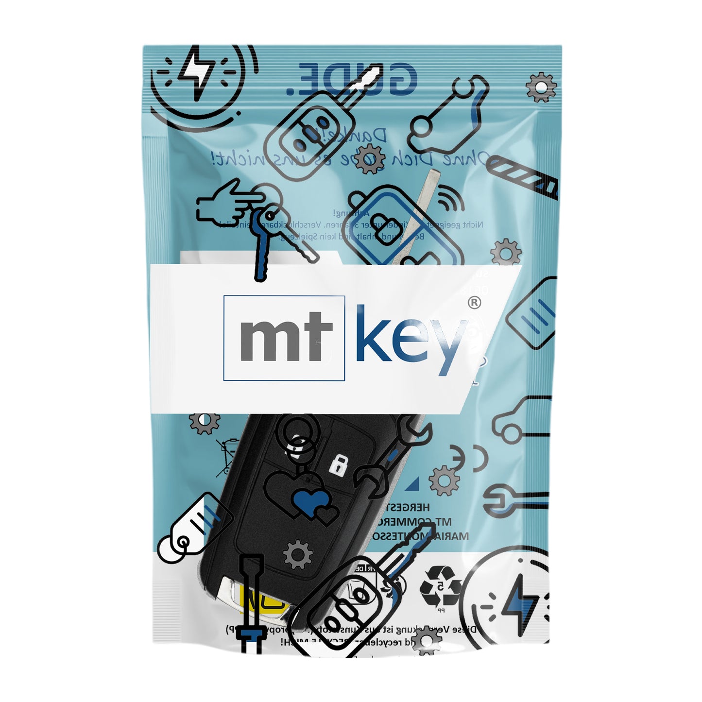 Funk Schlüssel Klappschlüssel 434MHZ ASK +Transponder ID46 PCF7952 +Rohling HU100 2 Tasten kompatibel mit Opel Insignia A Astra J Cascada Chevrolet Malibu V Cruze J300 Captiva Autoschlüssel