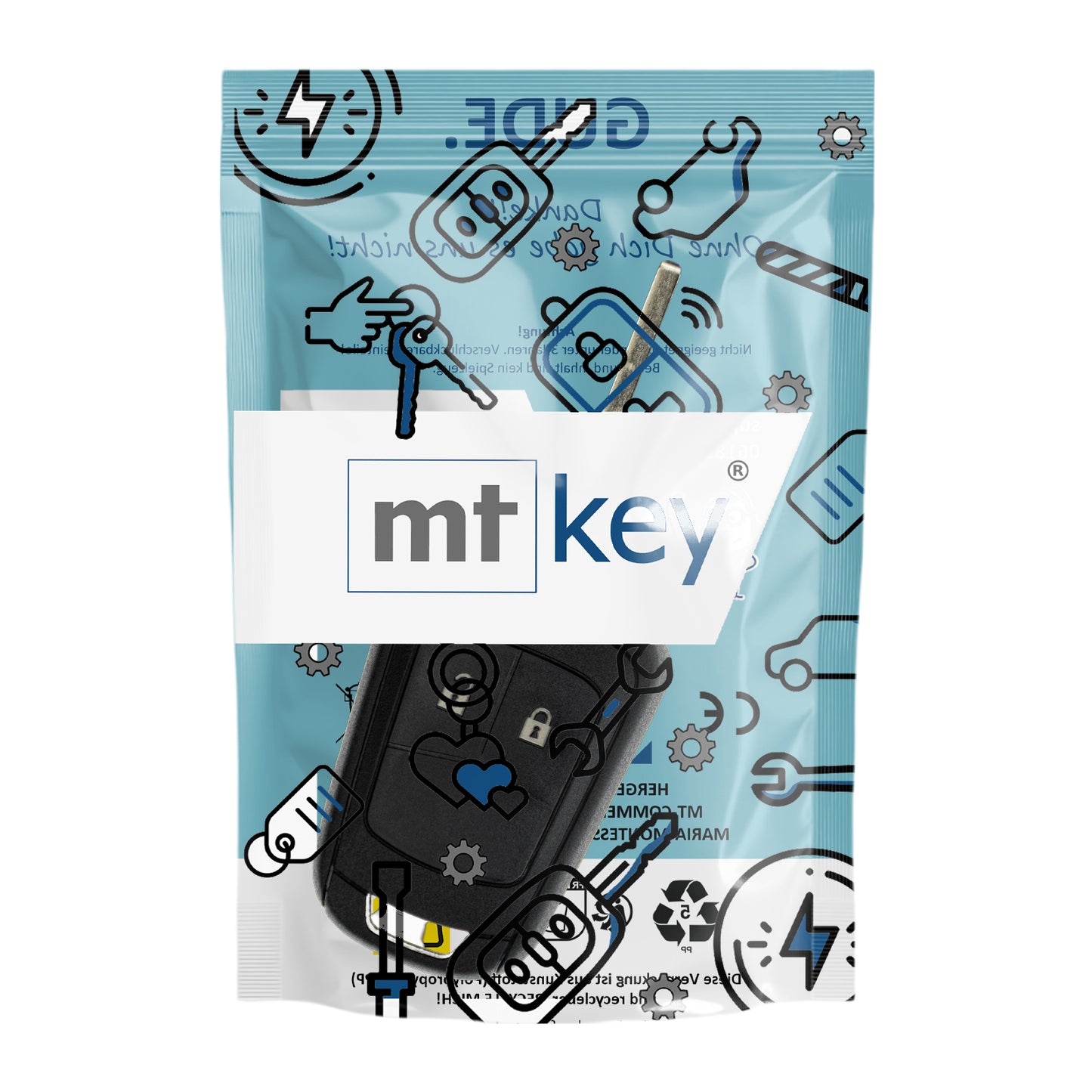 Funk Schlüssel Zündschlüssel 434MHZ ASK +Transponder ID46 PCF7937 +Rohling HU100 2 Tasten kompatibel mit Opel Adam 12-16 Astra J 10-15 Cascada Corsa E Insignia A Karl Mokka Zafira C Autoschlüssel