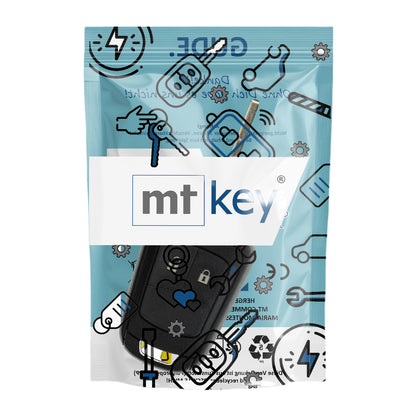 Funk Schlüssel Zündschlüssel 434MHZ ASK +Transponder ID46 PCF7937 +Rohling HU100 2 Tasten kompatibel mit Opel Adam 12-16 Astra J 10-15 Cascada Corsa E Insignia A Karl Mokka Zafira C Autoschlüssel