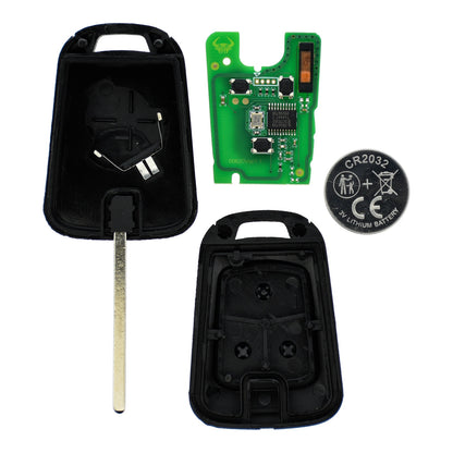Funk Schlüssel 434MHZ ASK ID46 PCF7937 HU100 3 Tasten kompatibel mit Chevrolet Aveo Bolt Camaro 10-15 Cruze J300 Malibu V300 Orlando Silverado Spark Trax 12-16 Volt 11-15 Autoschlüssel
