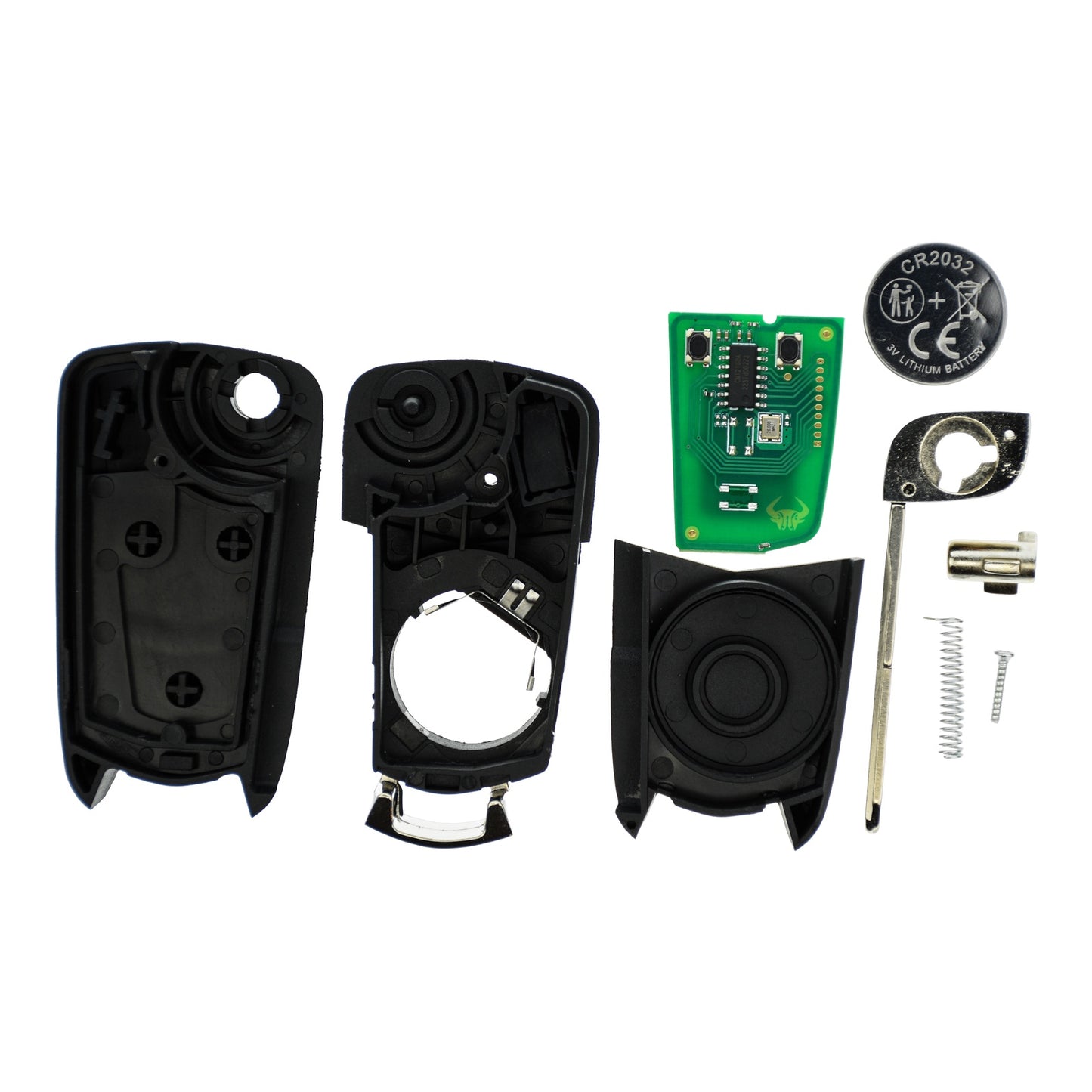 Funk Schlüssel Klappschlüssel 434MHZ ASK ID46 DWO5R 2 Tasten kompatibel mit Chevrolet Captiva C100 C140 Epica V250 Opel Antara Zafira 08-15 GMC Terrain Autoschlüssel