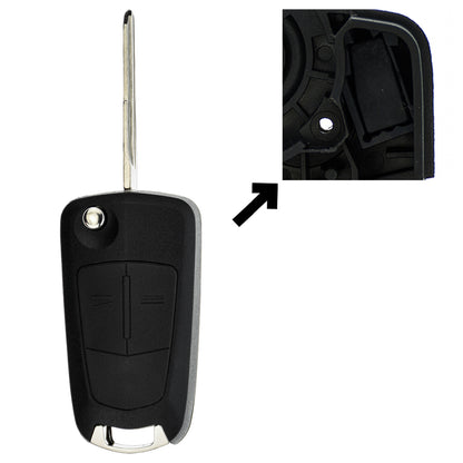 Funk Schlüssel Klappschlüssel 434MHZ ASK ID46 DWO5R 2 Tasten kompatibel mit Chevrolet Captiva C100 C140 Epica V250 Opel Antara Zafira 08-15 GMC Terrain Autoschlüssel