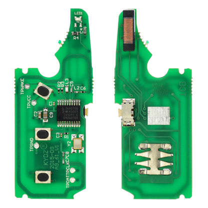 Funk Schlüssel Fernbedienung Sender Platine 434MHZ ASK +Transponder ID46 PCF7947 +Rohling 3 Tasten kompatibel mit Porsche Cayenne 9PA 02-10 Autoschlüssel