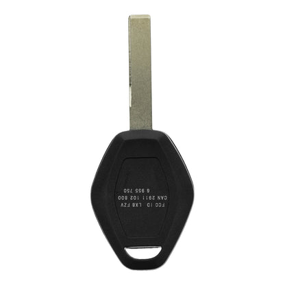 Funk Schlüssel Zündschlüssel CAS2 868MHZ FSK +Transponder ID46 PCF7942 +Rohling HU92 3 Tasten kompatibel mit BMW 1er E81 E82 E87 E88 X3 E83 5er E60 E61 3er E90 E91 E92 E93 6er E63 E64 04-05