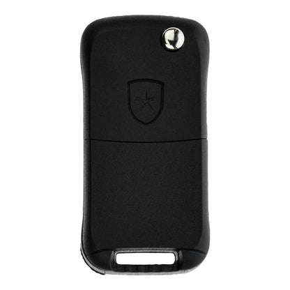 Funk Schlüssel Klappschlüssel 434MHZ ASK +Transponder ID46 PCF7947 +Rohling HU66 2 Tasten kompatibel mit Porsche Cayenne 9PA 02-10 Autoschlüssel