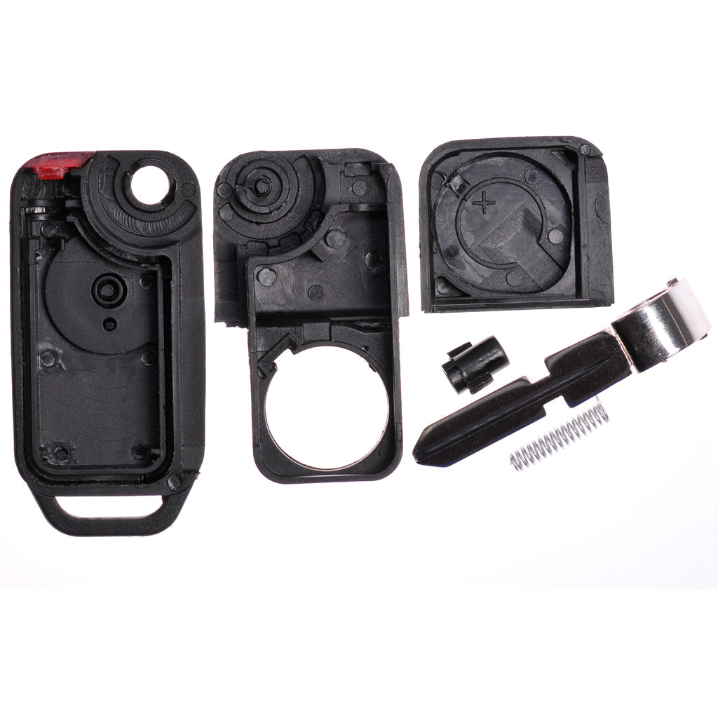 Repair Reparatur Satz Auto Schlüssel Austausch Gehäuse mit 1 Taste + HU39 Rohling + Batterie kompatibel mit Mercedes Benz W210 R129 W202