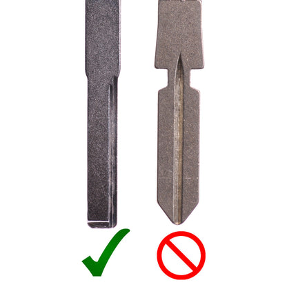 Repair Reparatur Satz Auto Schlüssel Austausch Gehäuse mit 2 Tasten + HU44 Rohling + Batterie kompatibel mit Mercedes Benz W168 R170 W414 W903 Chrysler Crossfire