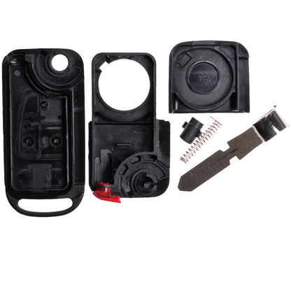 Repair Reparatur Satz Auto Schlüssel Austausch Gehäuse mit 3 Tasten + HU39 Rohling + Batterie kompatibel mit Mercedes Benz W163 R129 SL ML