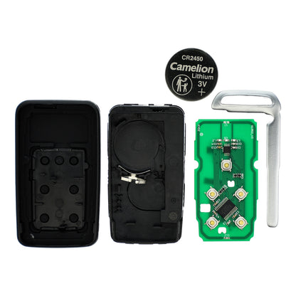Funk Schlüssel Smartkey 902MHZ +Transponder PCF7945 PCF7953 +Rohling HU101 5 Tasten kompatibel mit Volvo V40 S60 II Y20 S80 II AS XC60 I Y24 XC70 II P24 V60 I V70 III B Autoschlüssel