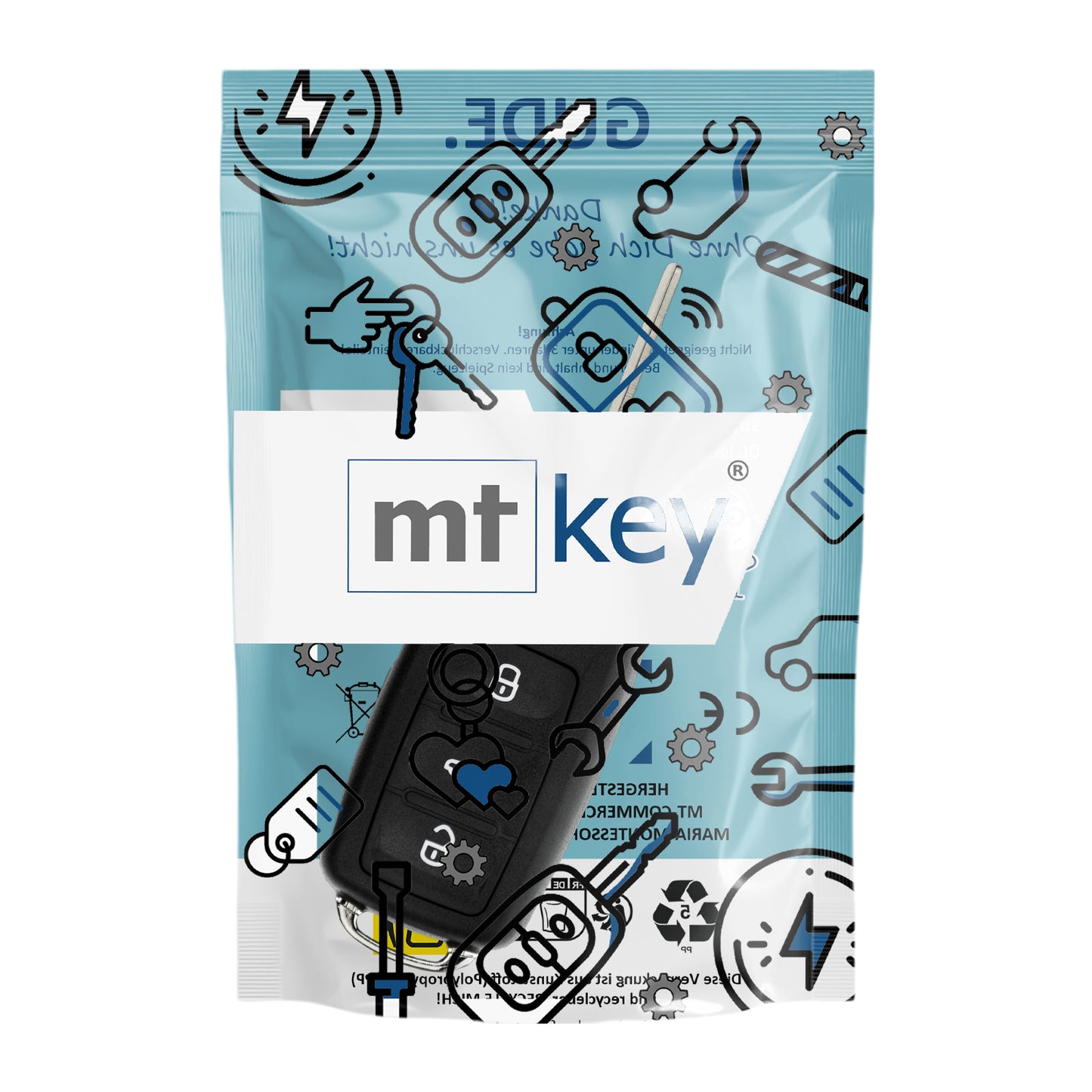 Funk Schlüssel Klappschlüssel 434MHZ ASK +Transponder ID48 +Rohling HU66 3 Tasten kompatibel mit Seat Altea 5P Ibiza 6J Leon 1P Mii KF1 Autoschlüssel
