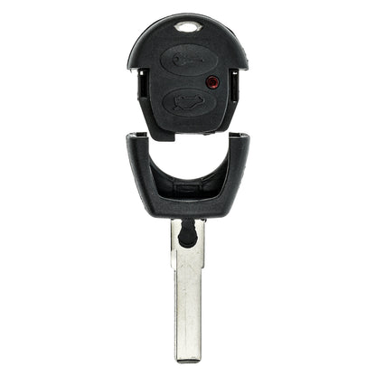 Auto Schlüssel Funk Fernbedienung 1x Gehäuse 2 Tasten + 1x Rohling HU66 kompatibel mit VW SEAT Skoda