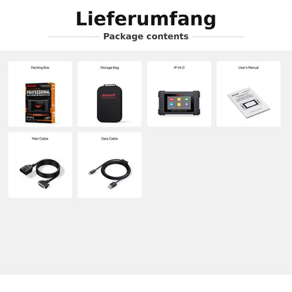 iCarsoft JP V4.0 OBD2 Diagnosegerät kompatibel mit Toyota Honda Mazda Nissan Hyundai Kia Mitsubishi – Profi-Scanner mit CAN-FD, Service inkl. Updates